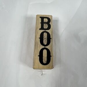 Craft smart BOO Wood Mount Rubber Stamp‎